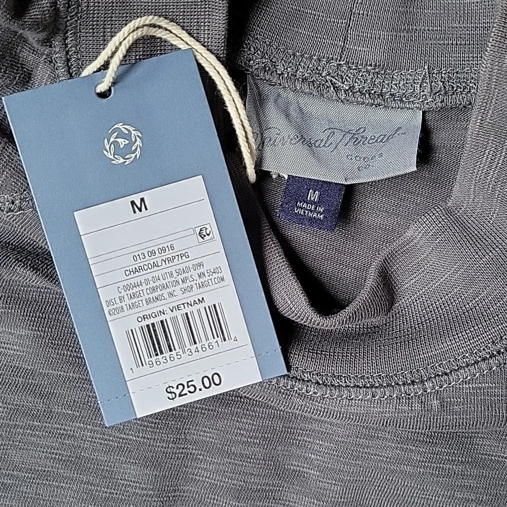 Universal Thread, short sleeve, gray, mock neck, T Shirt dress, size M - Picture 2 of 10